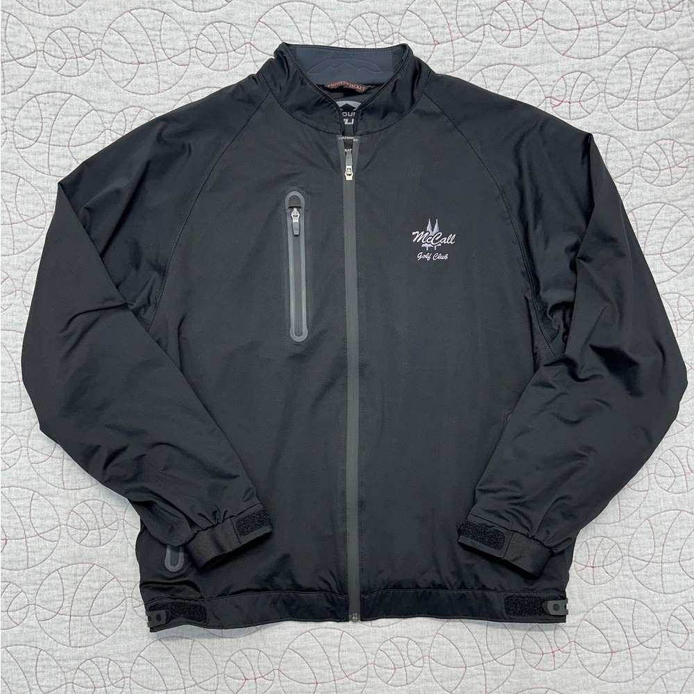 Sun Mountain Rain Jacket Black Rainflex HD Waterproof / Mens Large